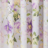 Florette Floral Lined Eyelet Curtains - Lilac Light Filtering Polycotton - Flourette Eyelet Curtains In Lilac 3