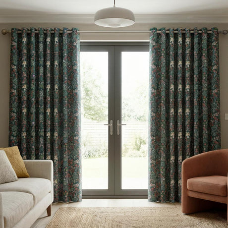 Folklore Made to Measure Curtains Jade