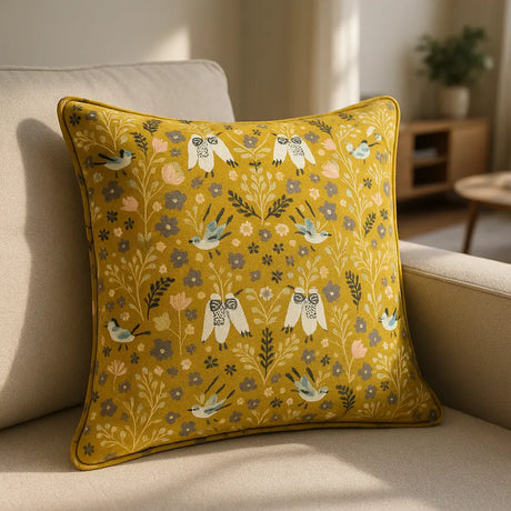 Folklore Cushion Cover Made to Order by Style Furnishings