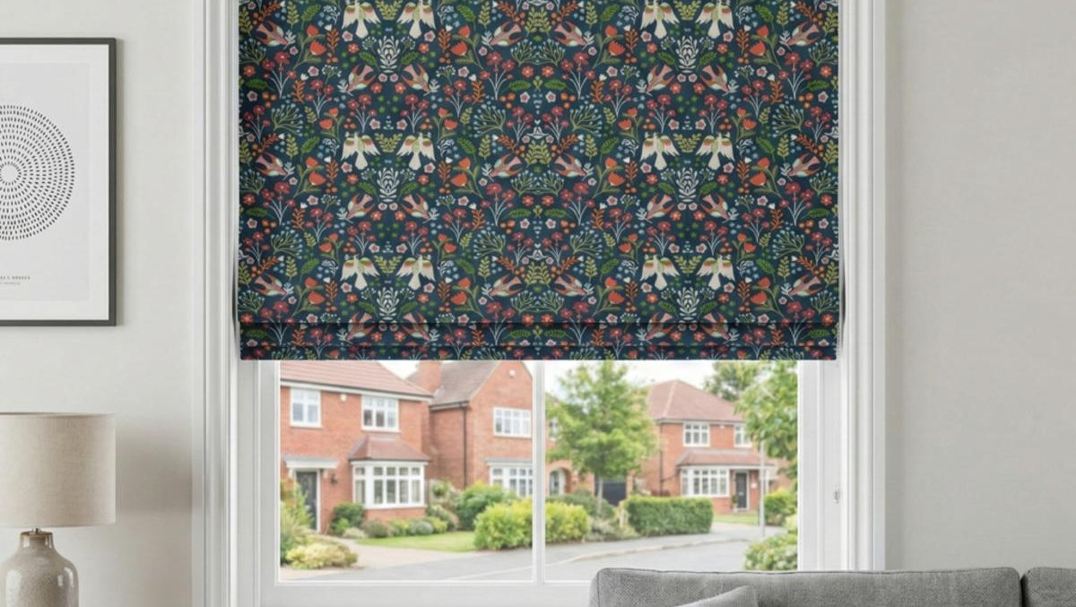 Folklore Made to Measure Roman Blind Jade