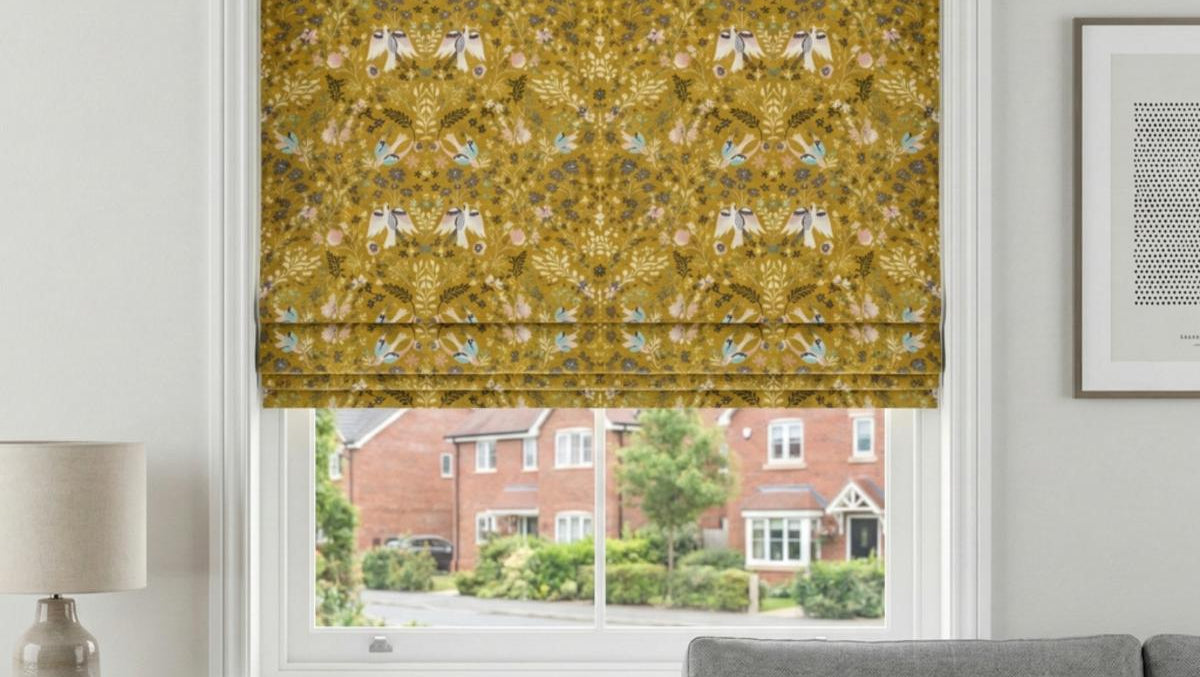 Folklore Made to Measure Roman Blind Ochre