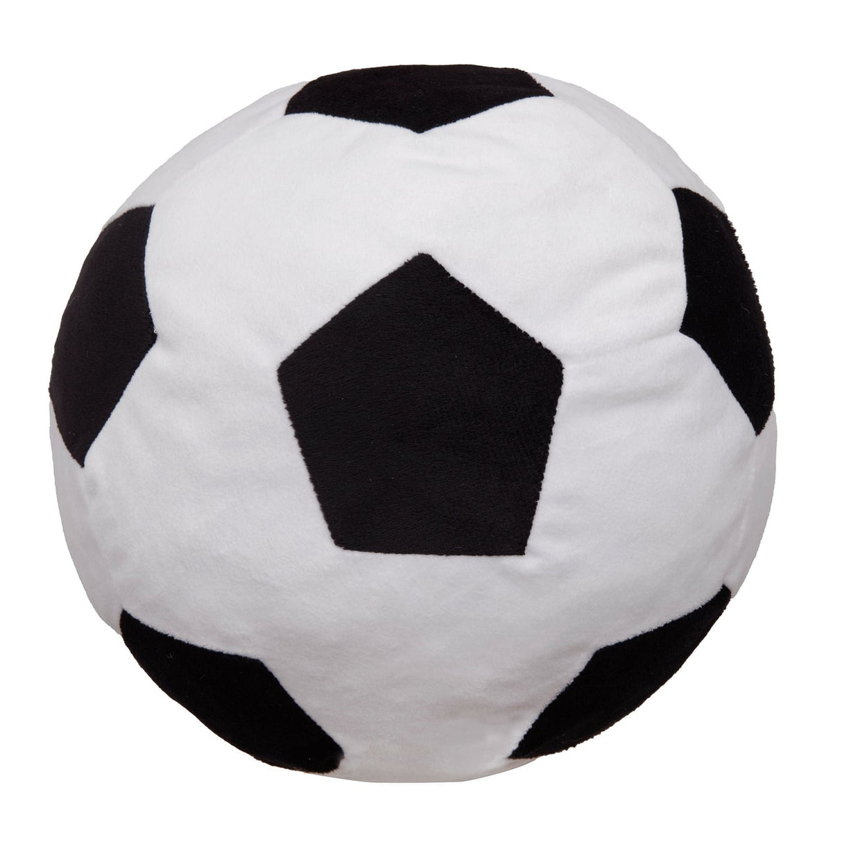 Football Shaped Filled Cushion Kids Bedroom Decor - Black - Football Shaped Cushion In Black 2
