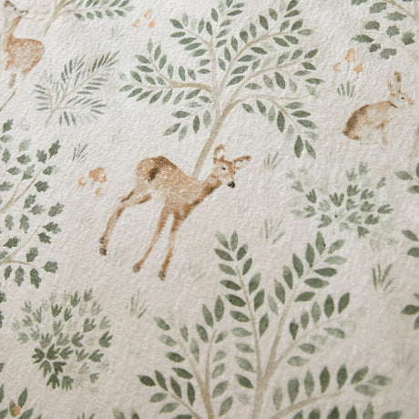 Forest Animals Flannelette Brushed Cotton Duvet Cover Set - Forest Animals Duvet Cover Set In Natural 3