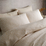 Fossil Jacquard Duvet Cover Set Natural - Fossil Jacquard Duvet Cover Set In Natural 2