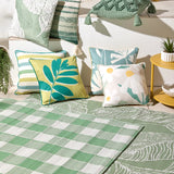 Gingham Outdoor Rug 120cm x 170cm by D & D