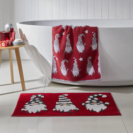 Gonks Christmas Hand Towel 2 Pack in Multicolour 50 x 90cm