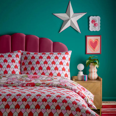 Glass Heart Duvet Cover Set by furn.