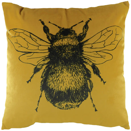 Gold Bee Cushion Cover / Filled Cushion by Evans Lichfield