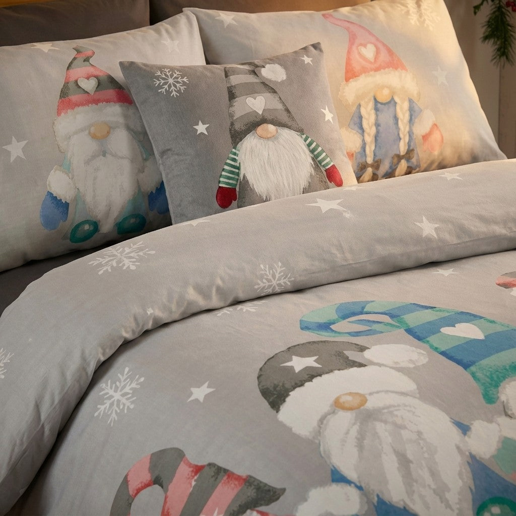 Christmas Gonk Family Duvet Cover Set by Rapport Home