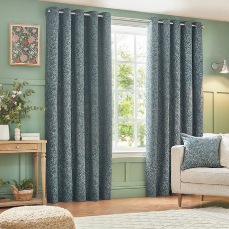 Grantley Lined Eyelet Curtains by Wylder