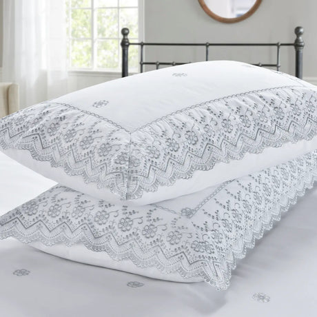 Gabrielle Embroidered Duvet Cover Set by Rapport Home