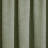 Galaxy Dim Out Woven Thermal Pencil Pleat Curtains - Green Light Filtering