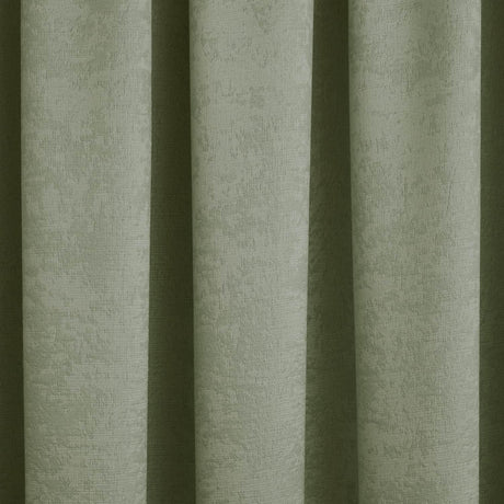 Galaxy Dim Out Woven Thermal Pencil Pleat Curtains - Green Light Filtering