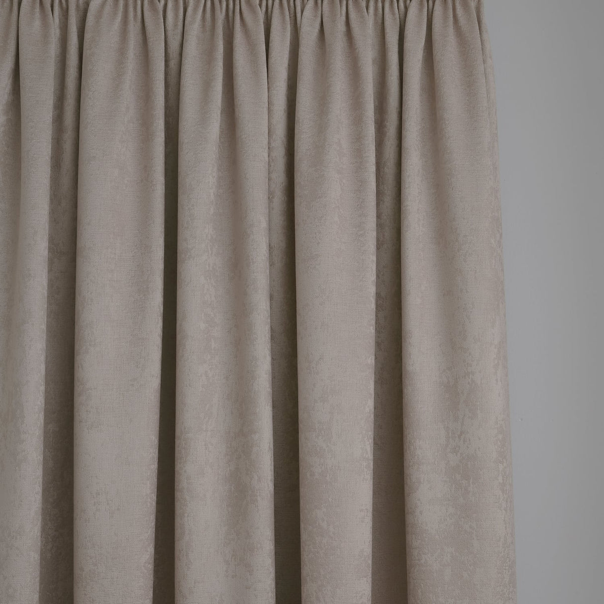 Galaxy Dim Out Woven Thermal Pencil Pleat Curtains - Natural Light Filtering