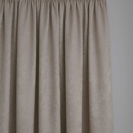 Galaxy Dim Out Woven Thermal Pencil Pleat Curtains - Natural Light Filtering