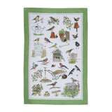 Ulster Weavers Garden Birds 100% Cotton Tea Towel Green