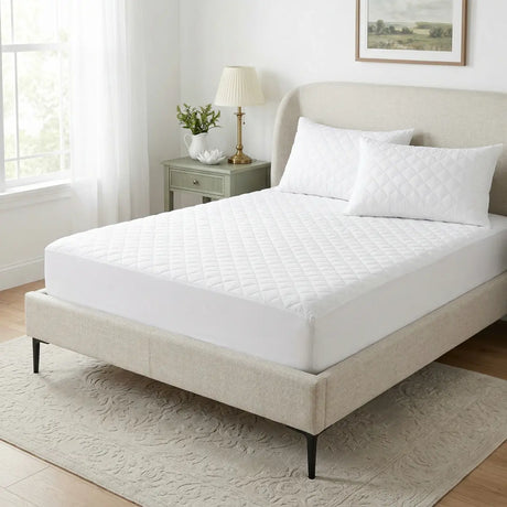 Cotton Percale Mattress Protector 30cm Deep 1