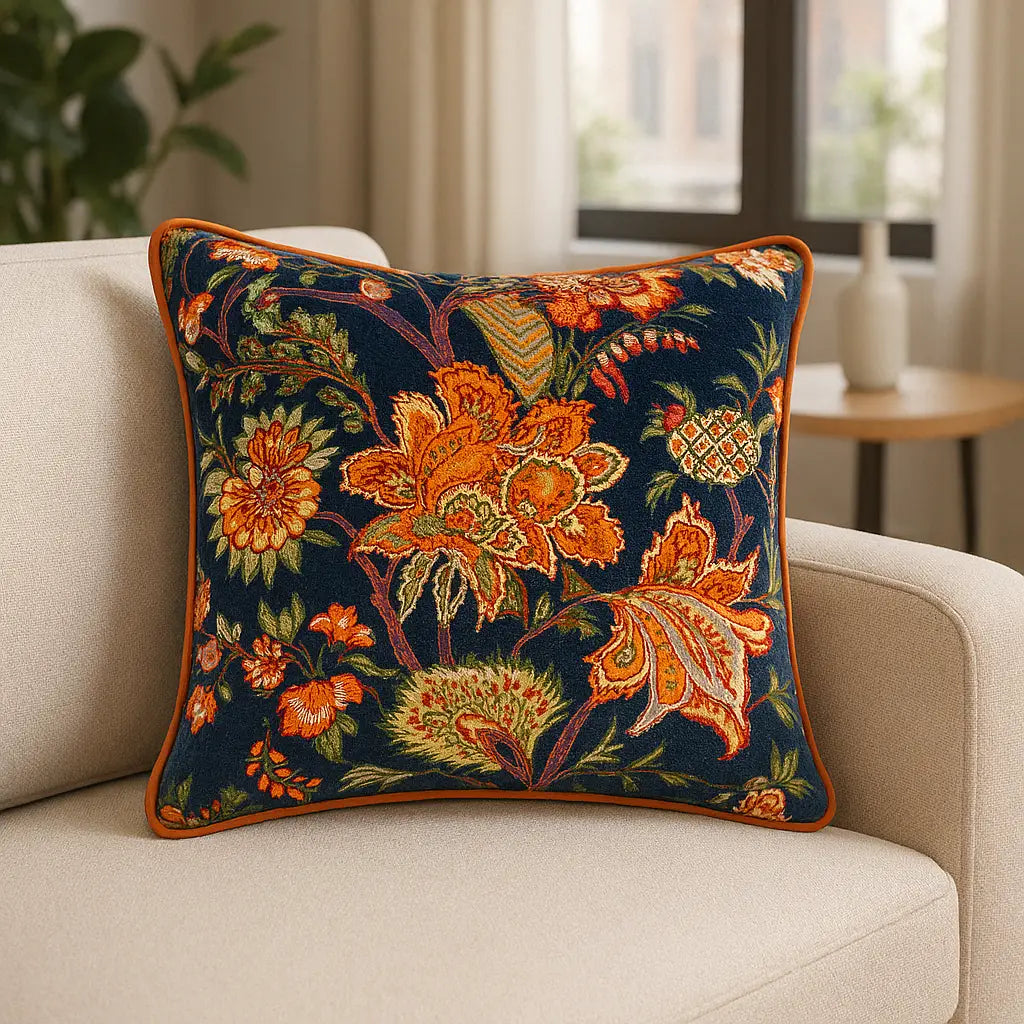 Georgia Cushion Cover / Filled Cushion 18" x 18" (45cm x 45cm) by Wylder Tropics