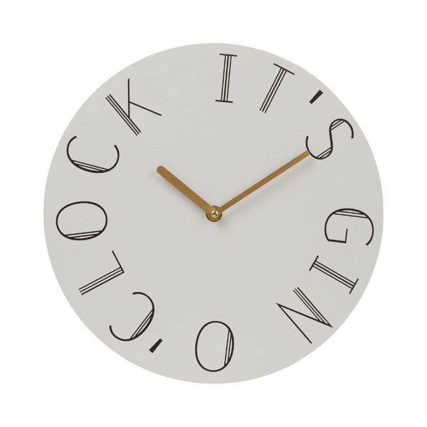 Gin O'Clock Wall Clock 29cm