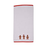 Gingerbread Festive Christmas Hand Towel Pair - Gingerbread Christmas Hand Towel 2 Pack In White 50 X 90Cm 4