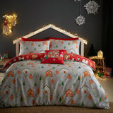Gingerbread House Christmas Polycotton Duvet Cover Set