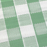 Gingham Check Pattern Outdoor Rug 120cm x 170cm - Gingham Outdoor Rug In Green 120 X 170Cm 3