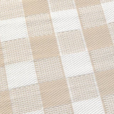 Gingham Check Pattern Outdoor Rug 120cm x 170cm - Gingham Outdoor Rug In Natural 120 X 170Cm 3