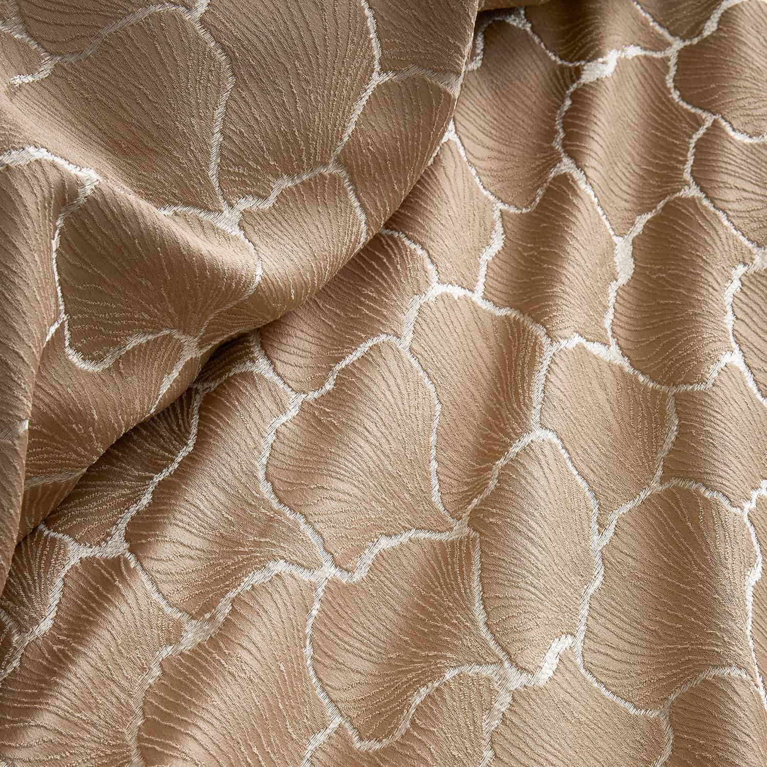Ginko Natural Leaf Jacquard Duvet Cover Set - Ginko Jacquard Duvet Cover Set In Natural 3