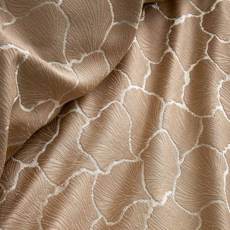 Ginko Natural Leaf Jacquard Duvet Cover Set - Ginko Jacquard Duvet Cover Set In Natural 3