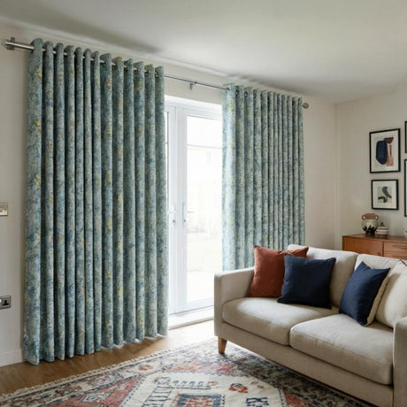 Giverny Lagoon fabric sample