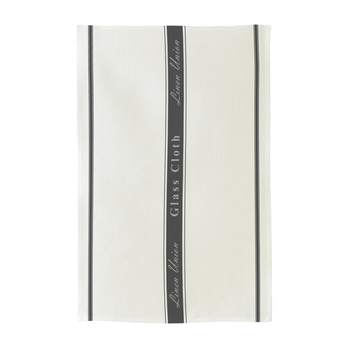 Ulster Weavers Union Glass Cloth Grey Cotton Linen 74 x 48cm