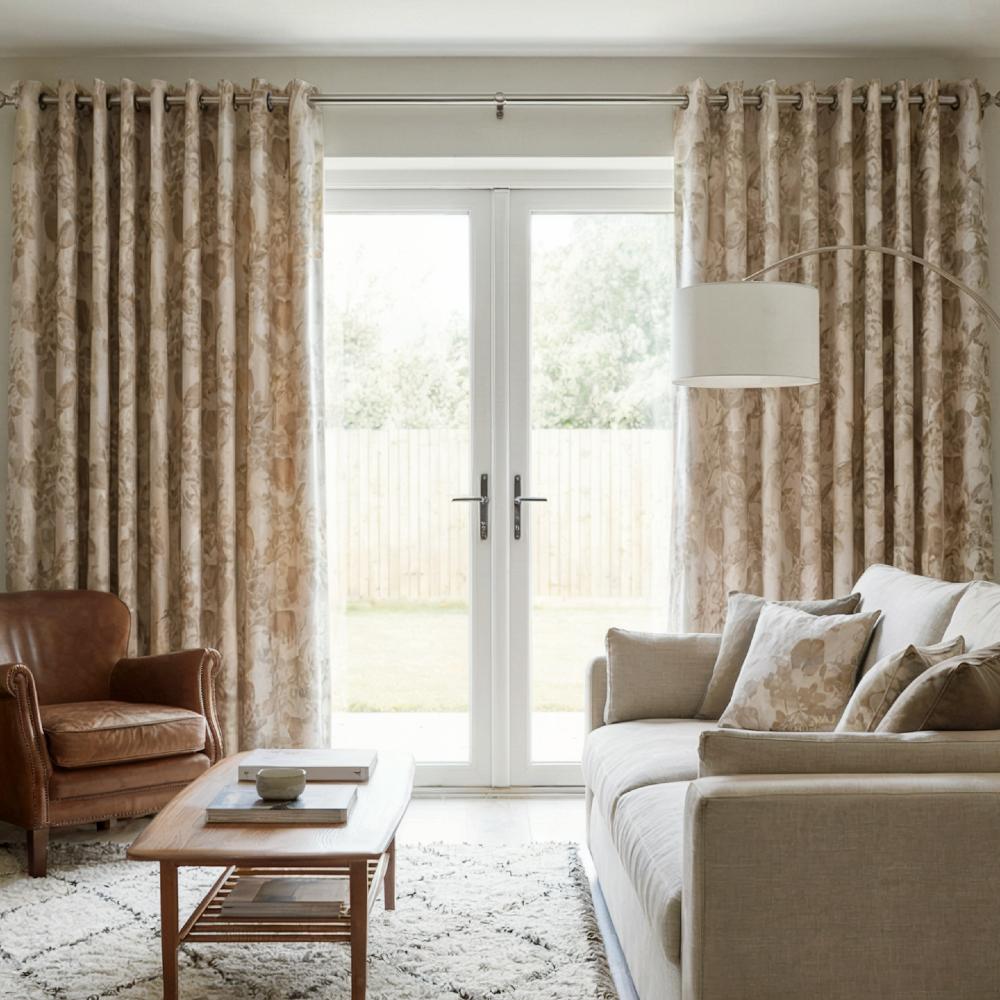 Glebe Made to Measure Curtains Natural