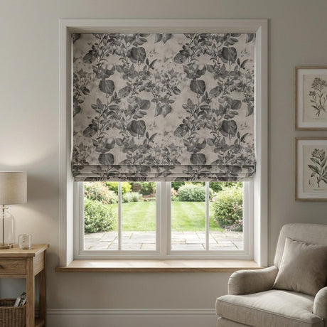 Glebe Made to Measure Roman Blind Black