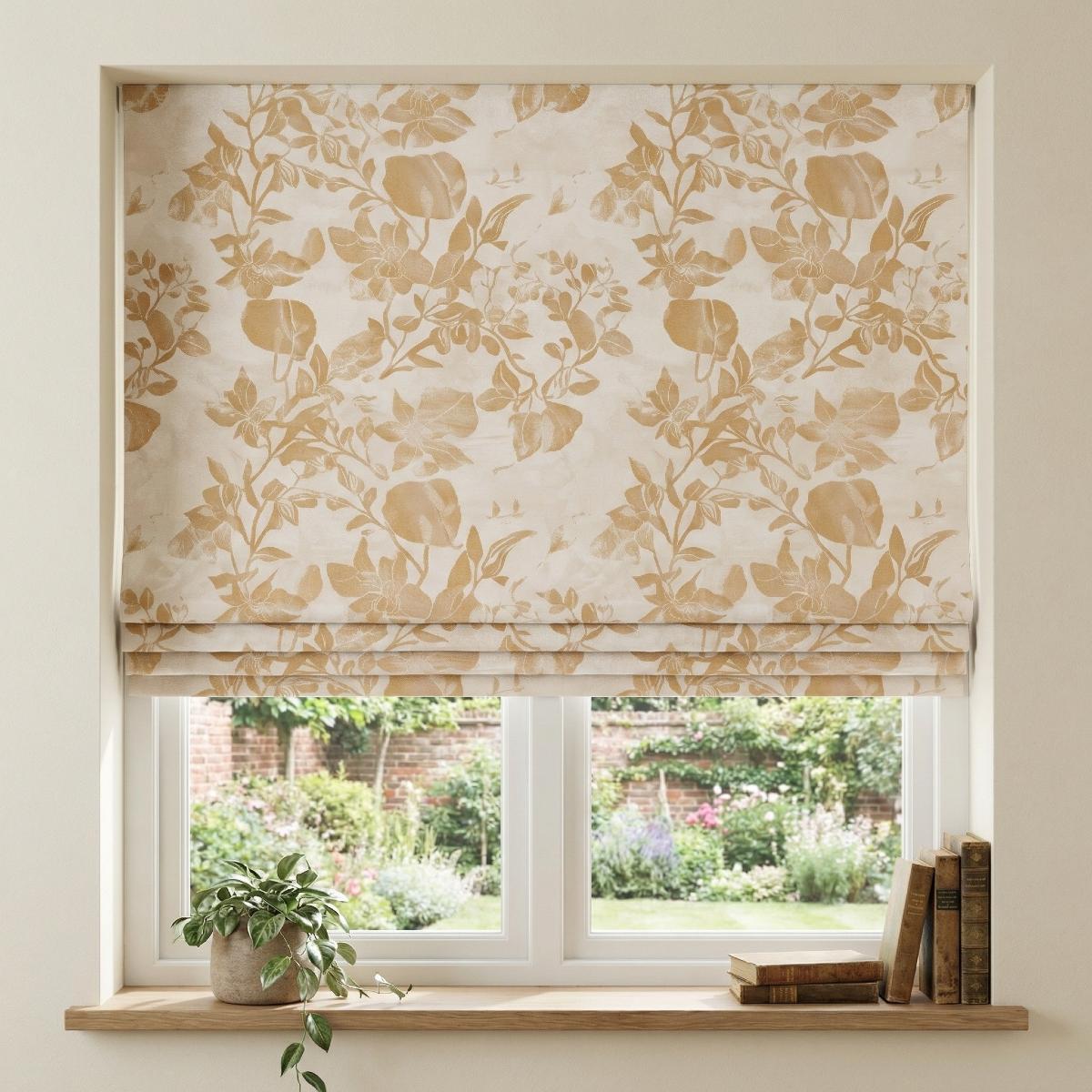 Glebe Made to Measure Roman Blind Ochre