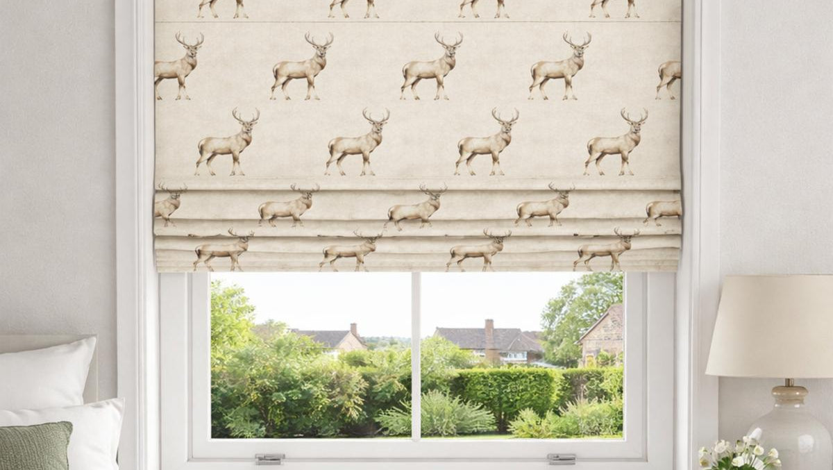 Glencoe Made to Measure Roman Blind Natural