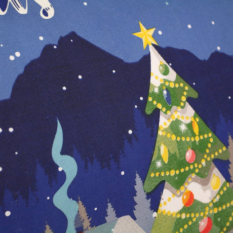 Merry Christmas Polycotton Duvet Cover Set - Glow In The Dark Christmas Duvet Cover Set In Multicolour 3