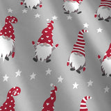 Gnome for Christmas Festive Polycotton Duvet Cover Set - Gnome For Christmas Duvet Cover Set In Silver 6