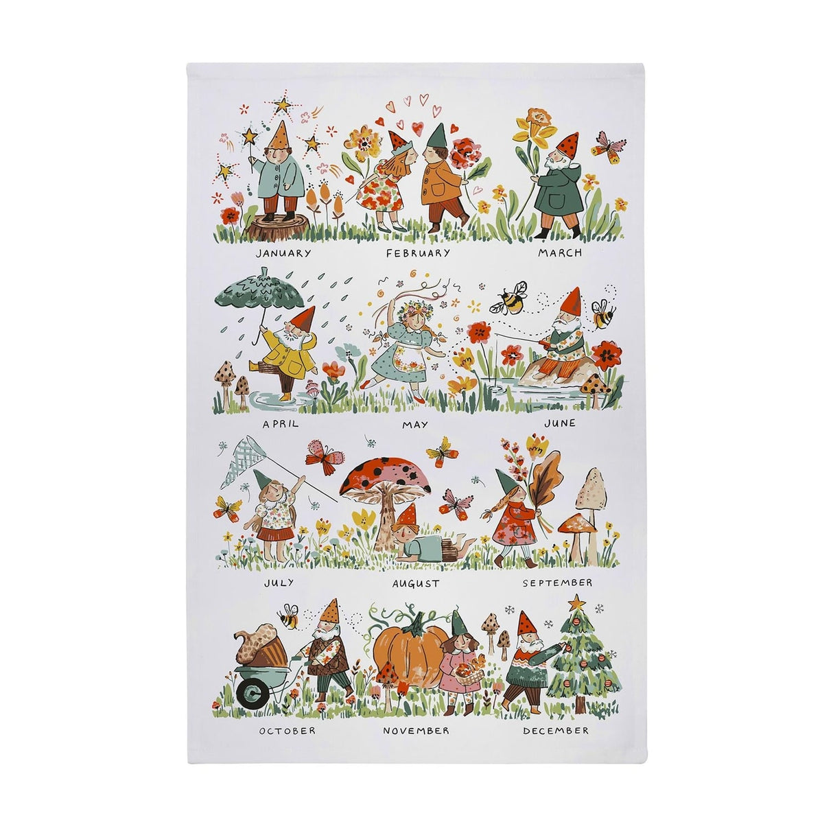 Ulster Weavers Gnome for the Holidays Christmas Cotton Tea Towel - Gnome For The Holidays Christmas Cotton Tea Towel In Multicolour 2
