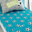 Goal Football Single Fitted Sheet Gold 25cm Deep - Grey