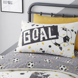 Goal Football Print Gold Duvet Cover Set - Gold - Goal Duvet Cover Set In Gold 2