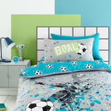 Goal Football Print Gold Duvet Cover Set - Grey - Goal Duvet Cover Set In Grey 2