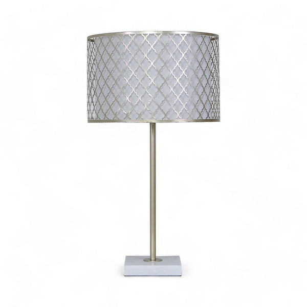 Gold Metal Marble Base Table Lamp 64cm