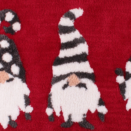 Christmas Gonks Festive Bathroom Bath Mat - Gonks Christmas Bath Mat In Red 50 X 80Cm 4
