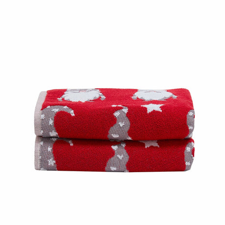 Gonks Christmas 100% Cotton Hand Towels 2 Pack 50 x 90cm - Gonks Christmas Hand Towel 2 Pack In Multicolour 50 X 90Cm 3