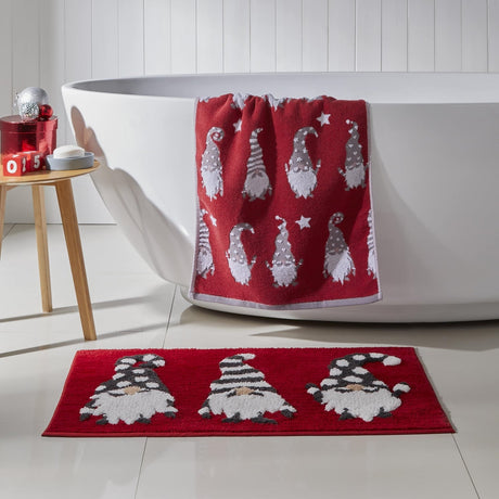 Gonks Christmas 100% Cotton Hand Towels 2 Pack 50 x 90cm - Gonks Christmas Hand Towel 2 Pack In Multicolour 50 X 90Cm 4