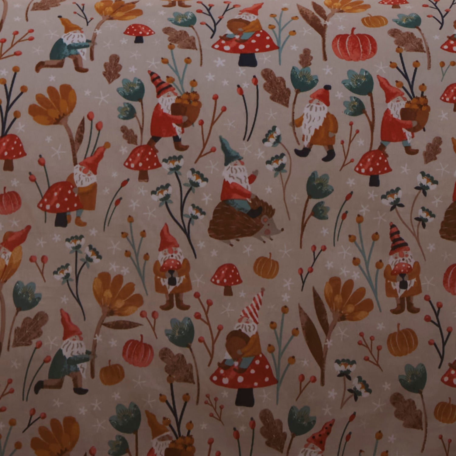 Gonks & Friends Navy Halloween Microfibre Duvet Cover Set - Gonks And Friends Christmas Duvet Cover Set In Natural 4