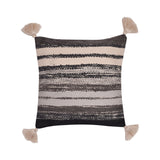 Grayson Outdoor Cushion Cover and Filled Cushion 43cm x 43cm - Black - Grayson Outdoor Cushion In Black 43 X 43Cm 2