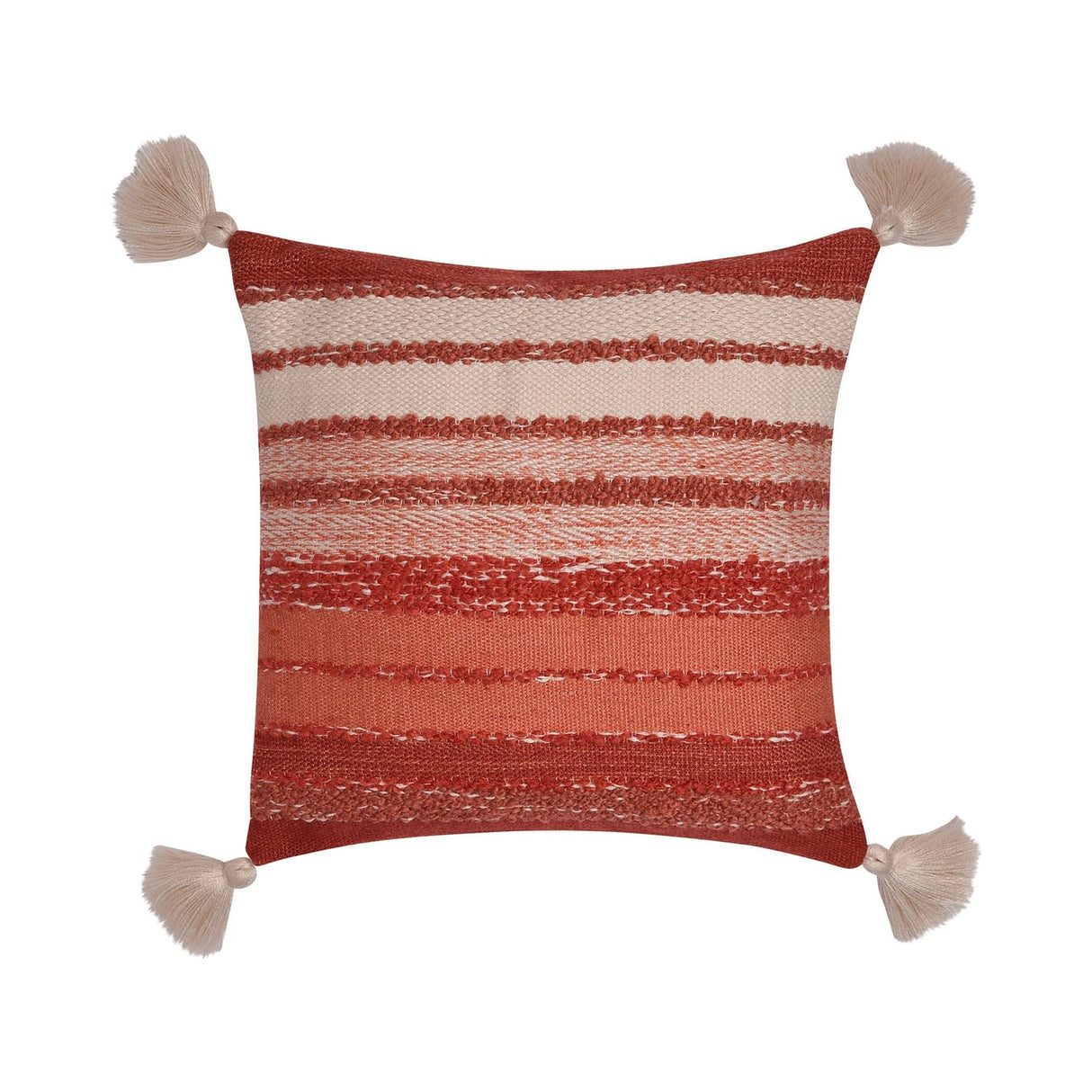 Grayson Outdoor Cushion Cover and Filled Cushion 43cm x 43cm - Terracotta - Grayson Outdoor Cushion In Terracotta 43 X 43Cm 2