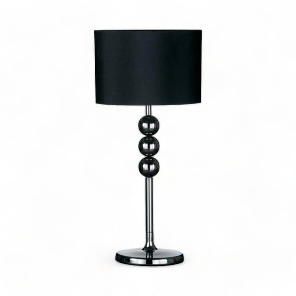 Gunmetal And Black Feature Table Lamp 66cm