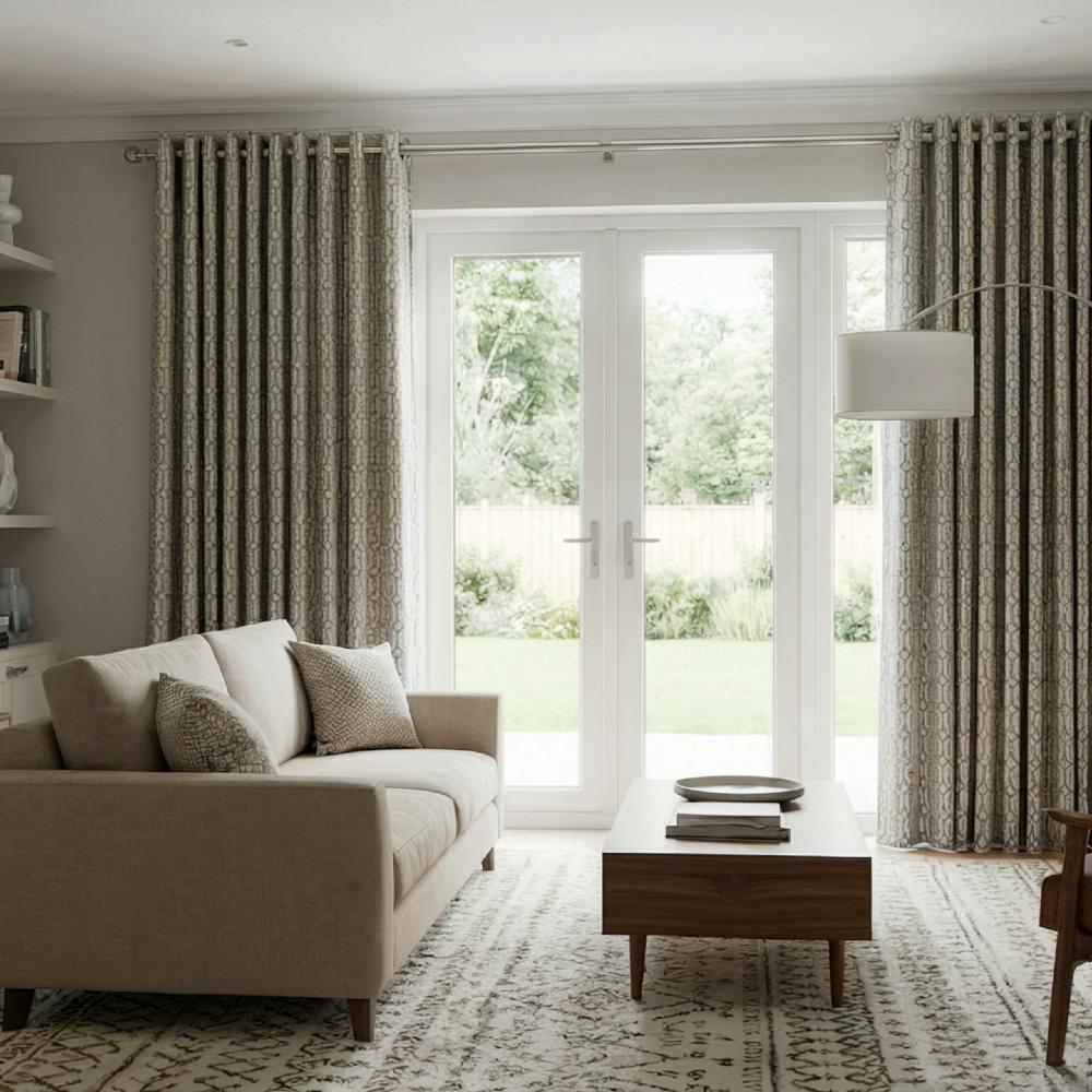 Gusta Made to Measure Curtains Grey